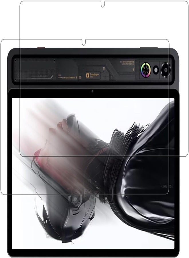 عام 2 حزمة واقي للشاشة متوافق مع زي تي إي النوبة الأحمر ماجيك الألعاب اللوحي 3 برو 9.06 بوصة (2025) اللوحي الزجاج المقسى مقاومة للخدش فقاعة الحرة 9 ساعة صلابة - Image 1