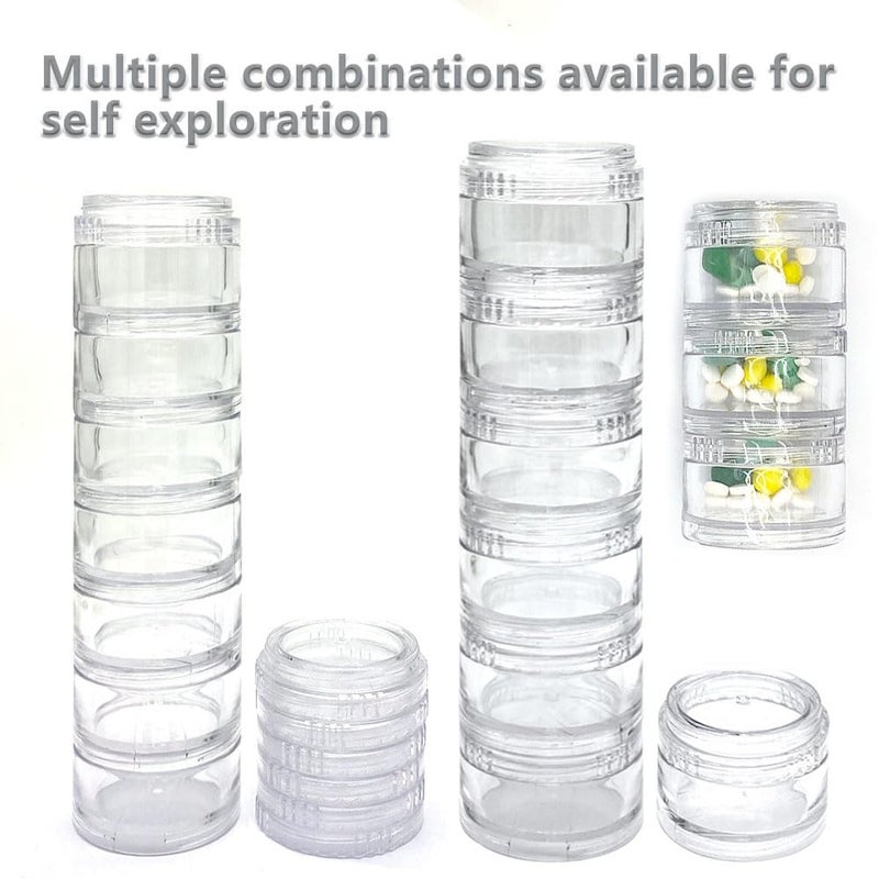 HaiSea Weekly Travel Pill Planner-Monthly Pill Organizer, Daily Month Pill Box-Separate AM/PM Compartments Colors Vary - Image 5