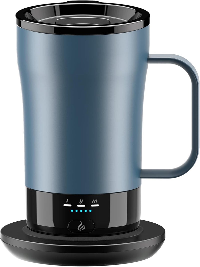 PUSEE Self-Heating Coffee Mug, 14oz Heated Coffee Mug - Rechargeable Temperature Control Coffee Mug Keep Coffee Hot All Day, Smart Mug Great Gift for Coffee Lovers & Slow Sippers - Image 1