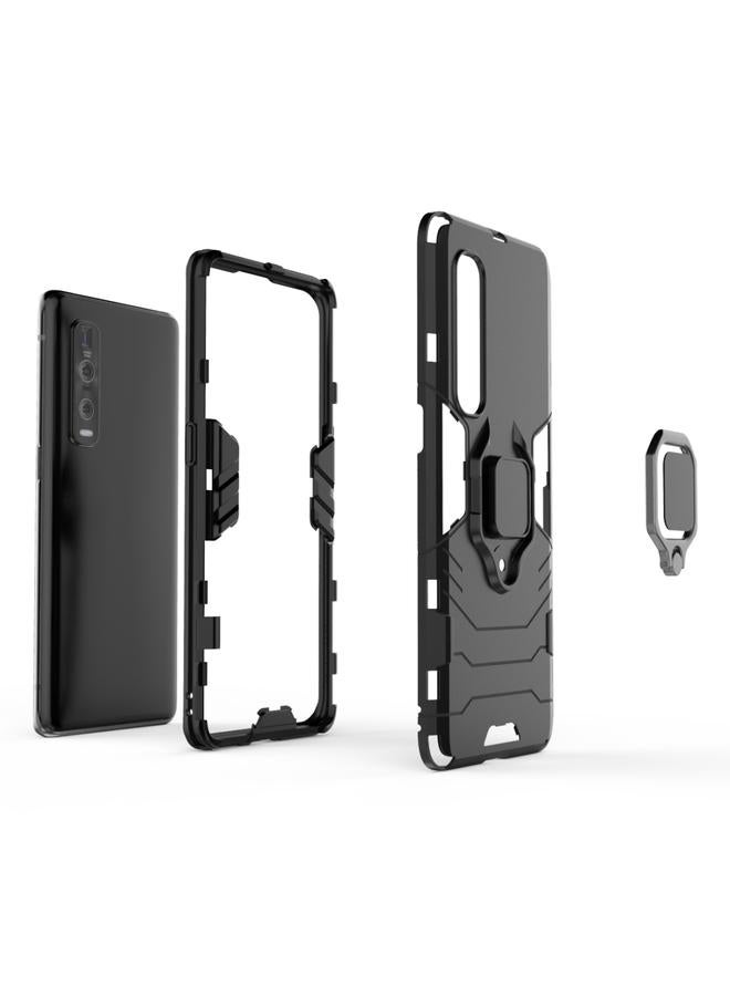 S-TOP Case For OPPO Find X2 Pro PC + TPU Shockproof Protective Case with Magnetic Ring Holder - Image 5