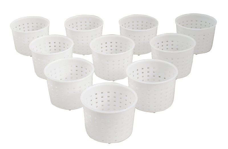 PetriStor PetriStor 10pcs Small Cheese Mold for Cheese Making 13 qt  Soft Cheese Molds  Homemade Cheese Making Supplies  Cream Cheese Form Mold  Moldes Para Queso Fresco Casero  Feta Cheese Making 