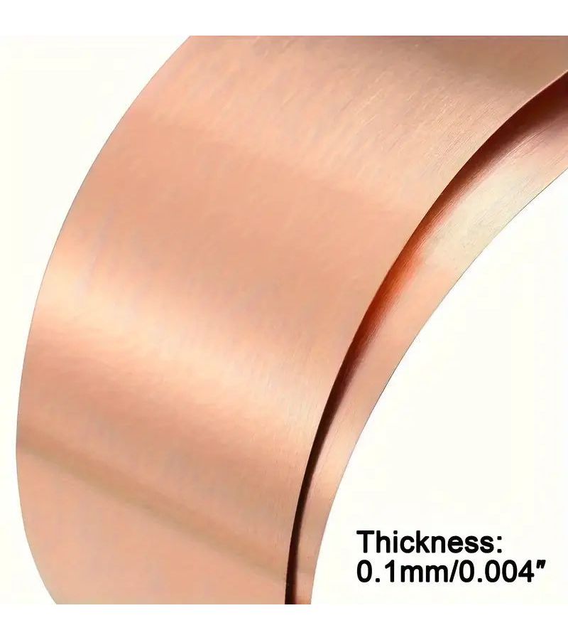 Pure Copper Sheet Roll 1000x50mm 0.1mm Thick Metal Foil for Crafts DIY - Image 5