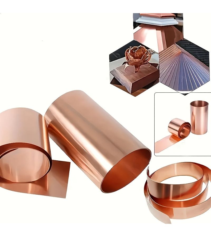 Pure Copper Sheet Roll 1000x50mm 0.1mm Thick Metal Foil for Crafts DIY - Image 3