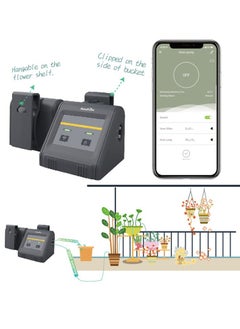 Wifi Programmable Watering Timer Intelligent Irrigation Controller Automatic Watering System with Drippers Tubing Barb Fittings for Home Garden Balcony Greenhouse
