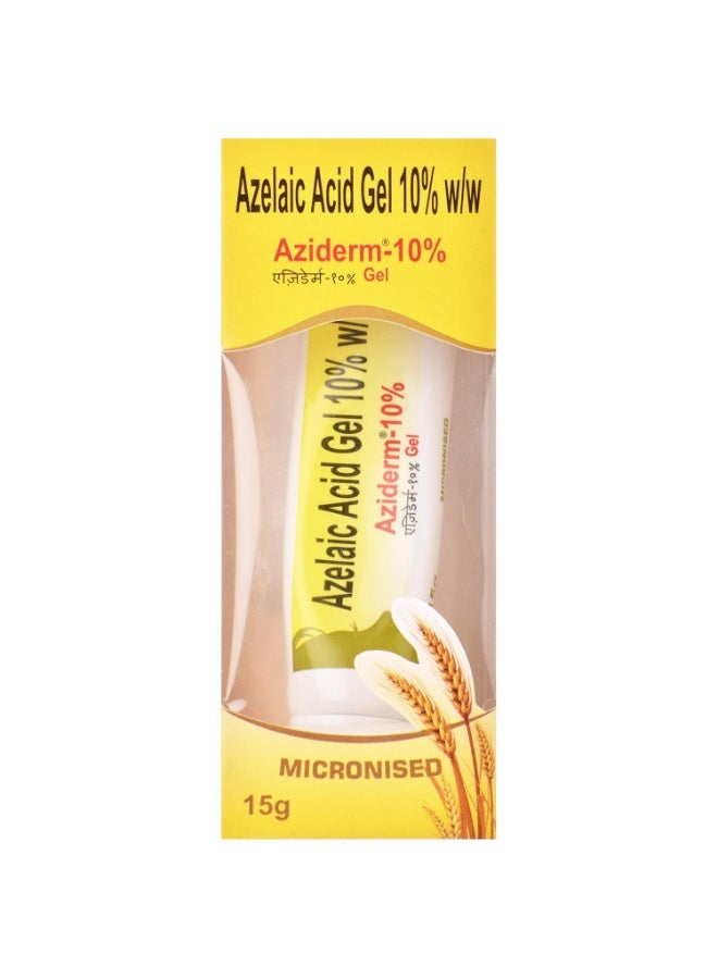 Aziderm Micronised  Azelaic acid gel 10% w/w  Acne & Blemish Care, 15 g - Image 2