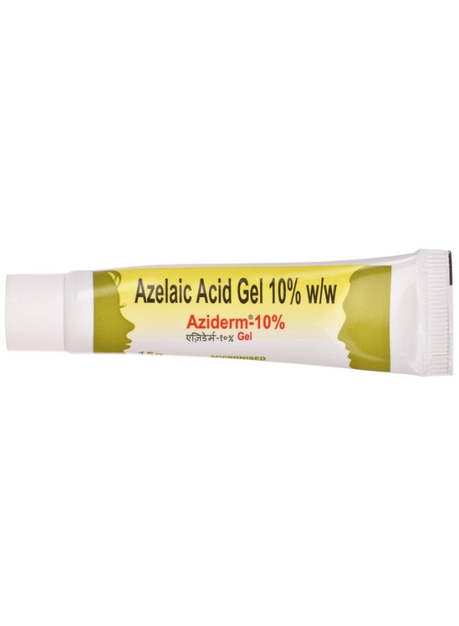 Aziderm Micronised  Azelaic acid gel 10% w/w  Acne & Blemish Care, 15 g - Image 1