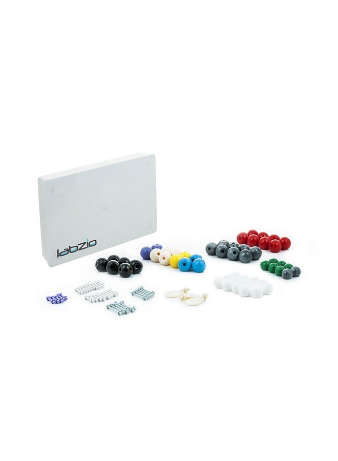 Labzio - Molecular Model Student Kit for Inorganic and Organic Chemistry, 52 Atoms Pieces, 37 Links - Image 1