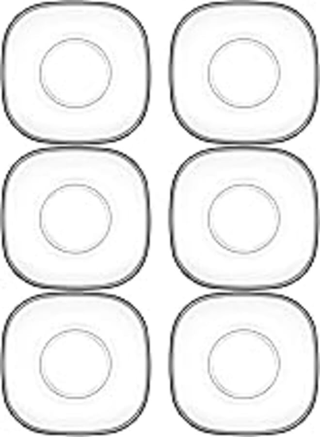 LAV ZEN Cay Tabagi Tea & Coffee Glass Saucer / 139 mm - 20 mm / 6 Pcs/Elegant design, Trusted Brand, Attractive shape/High Quality Materials