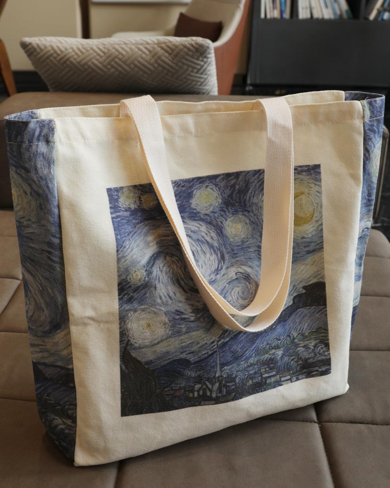 Crocothemis Aesthetic Canvas Tote Bag for Women, Vintage Van Gogh Paintings Art Pattern Reusable Large Tote Bag - Cute Gifts for Girls & Women -A16 - Image 3
