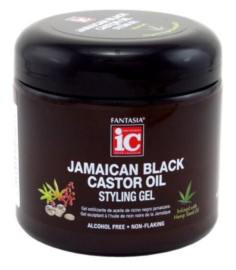 Fantasia Jamaican Black Castor Oil Styling Gel 16 Ounce Jar