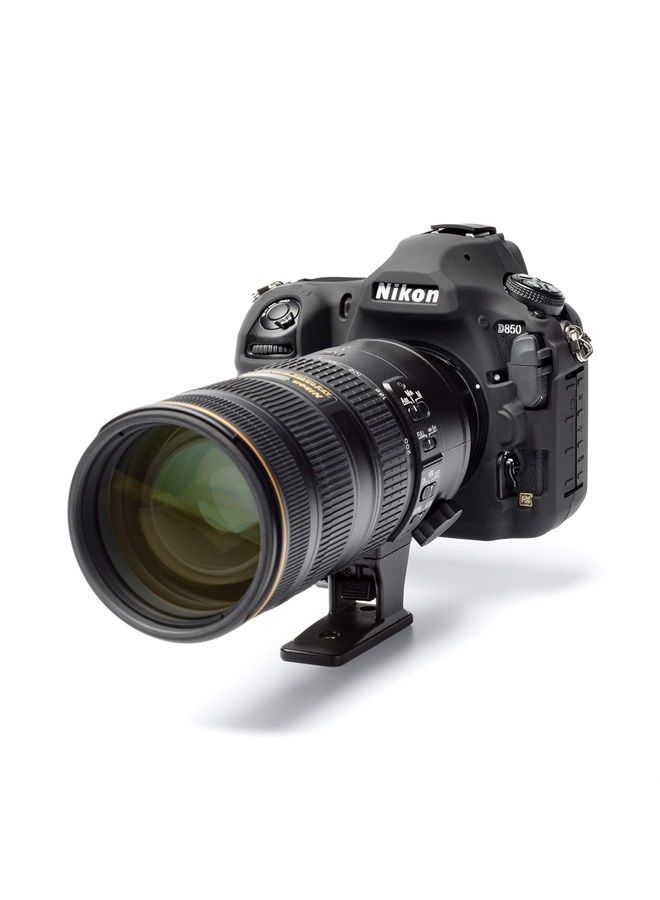 easyCover غطاء سيليكون لكاميرا نيكون D850، أسود - Image 2