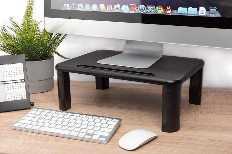 DIGITUS Ergonomic Monitor Raiser - 3 Heights Screen Stand - Load Capacity 10kg - Tablet & Smartphone Stand - Image 2