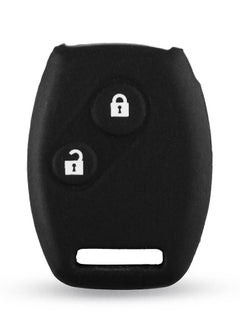 Silicone Key Fob Cover Keyless Entry Shell Case Fob Rubber Key Skin Cover Fit For Honda Accord Civic CR-V  2 buttons