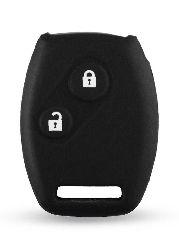 althiqahkey - Silicone Key Fob Cover Keyless Entry Shell Case Fob Rubber Key Skin Cover Fit For Honda Accord Civic CR-V  2 buttons - Image 1