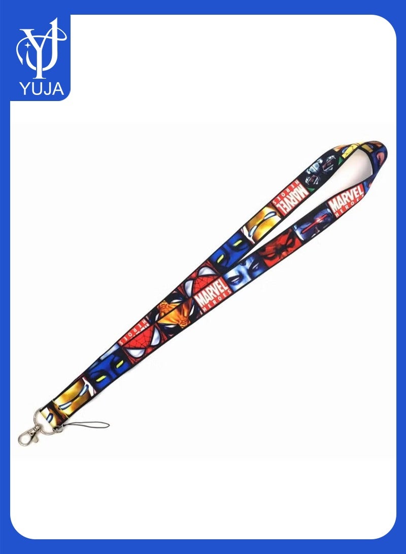 مارفل حزام رقبة بحبل سبايدر مان للجوال وبطاقة الهوية متعدد الألوان - Image 1