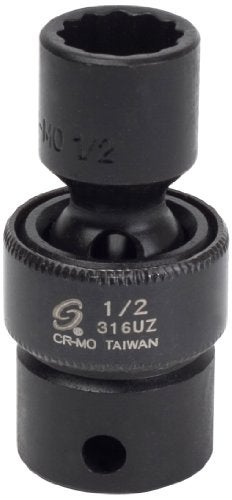 Sunex Tools Sunex 316uz 3/8-Inch Drive 1/2-Inch 12-Point Universal Impact Socket - Image 1