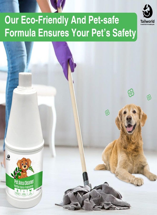 Tailworld منظف منطقة تايل وورلد، مزيل روائح مناطق الحيوانات الأليفة لجميع أنواع الأسطح | آمن للغاية للحيوانات الأليفة، يزيل رائحة البول لانتعاش فوري، مزيل روائح صديق للبيئة (1000 مل) - Image 2