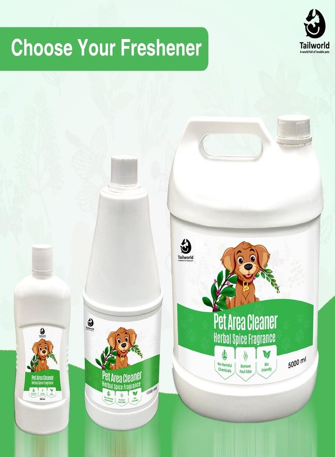 Tailworld منظف منطقة تايل وورلد، مزيل روائح مناطق الحيوانات الأليفة لجميع أنواع الأسطح | آمن للغاية للحيوانات الأليفة، يزيل رائحة البول لانتعاش فوري، مزيل روائح صديق للبيئة (1000 مل) - Image 5