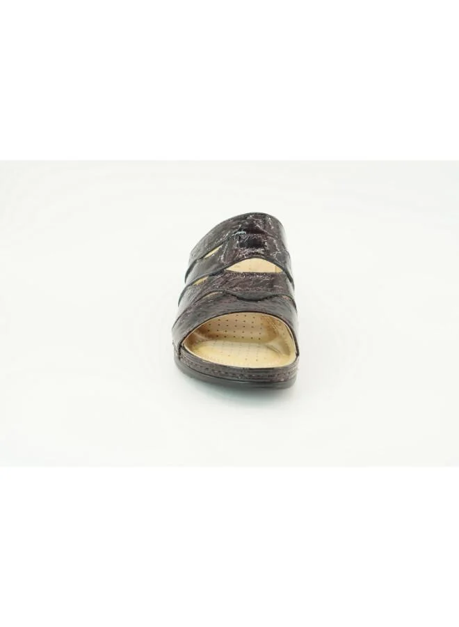 Zayna Bordo 221-3165 Zayna Ladies Low Heel Slides 2608-16 Bordo for Women | Best Price UAE