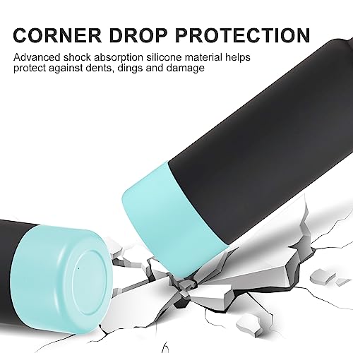 CHEETAH Protective Boot for Hydroflask Water Bottle 12oz - 24oz, BPA Free Bottom Silicone Sleeve Cover, Compatible with All Water Bottles with Bottom Width of 2.87in (12-24oz,Dew) - Image 4