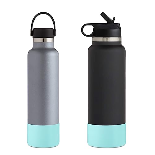 CHEETAH Protective Boot for Hydroflask Water Bottle 12oz - 24oz, BPA Free Bottom Silicone Sleeve Cover, Compatible with All Water Bottles with Bottom Width of 2.87in (12-24oz,Dew) - Image 3