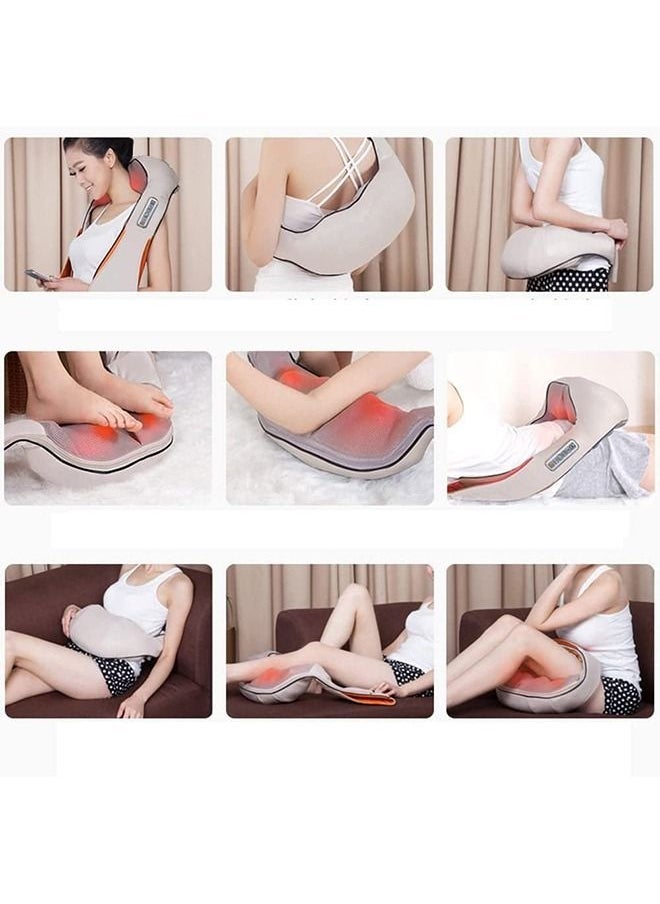 Loquat Neck Shoulder Back Massager, Electric Deep Tissue 3D Kneading Massage Pillow for Lower Back, Calf, Legs, Full Body Muscle Relaxation - Image 5