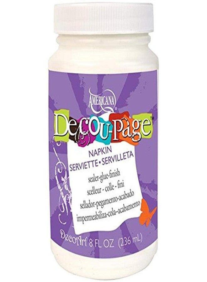 DecoArt Deco Art DecoArt DS-64-126 Americana Decou Page Widemouth Paint for Napkins,Multicolored 8-Ounce