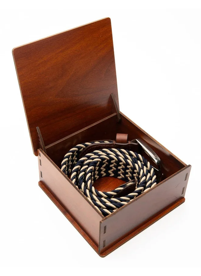 Bacca Bucci  Men's Wide Braided Canvas Belt with Tang Closure for Men | Best Price UAE