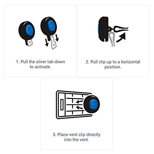 Armor All Car Air Freshener and Purifier - Odor Eliminator for Cars & Truck, Freshfx Tranquil Skies, 0.08 Fl Oz Vent Clip, Pack of 4, 18547-4PK - Image 5