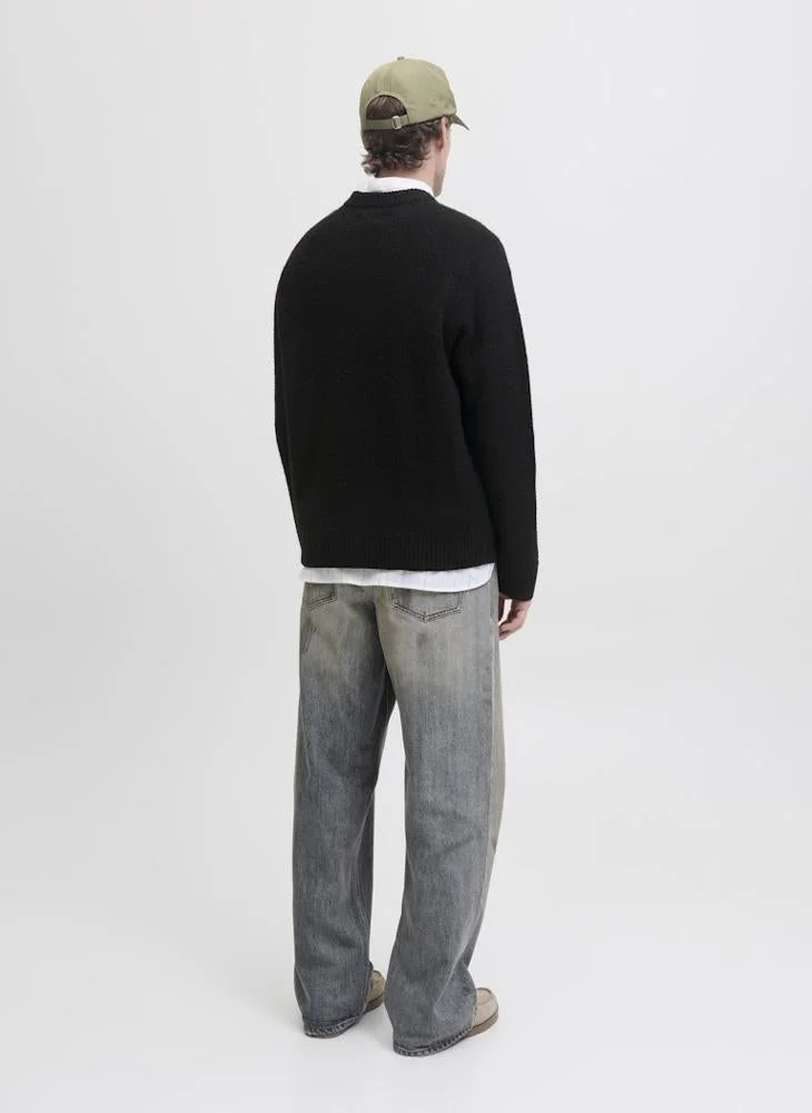 جاك اند جونز سويت شيرت مطبوع بقصة عادية