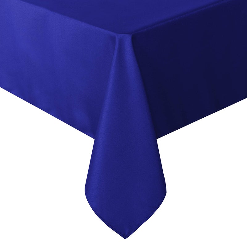 Sancua Rectangle Tablecloth  90 x 132 Inch  Water Resistant Spill Proof Washable Polyester Table Cloth Royal Blue