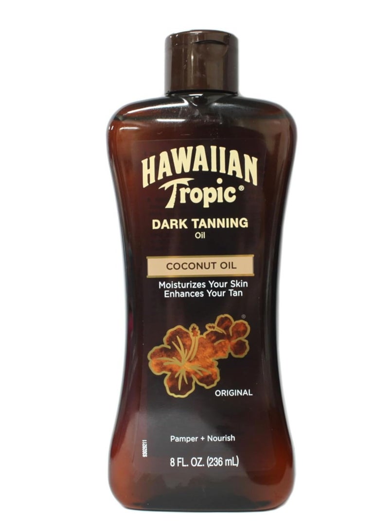 Dark Tanning Oil Moisturizer Enhance Tan Skin Colour Pamper and Nourish 236ml