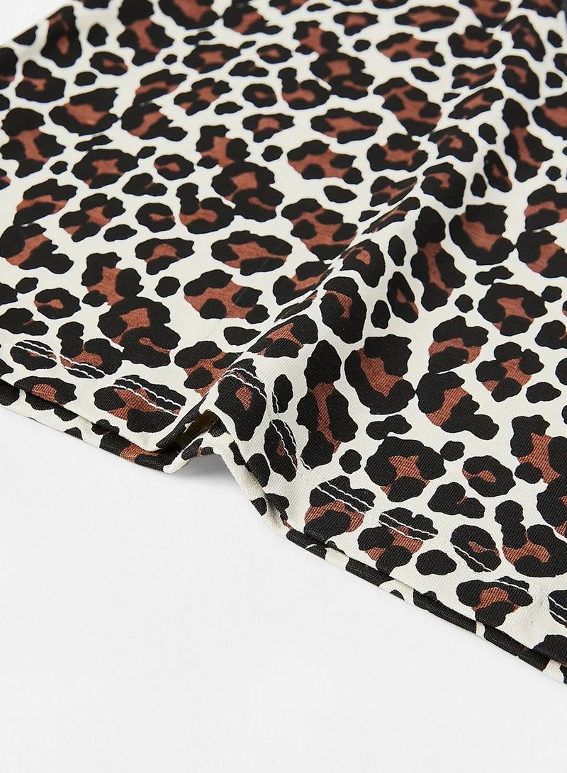 GUESS Kids All-Over Leopard Print T-Shirt