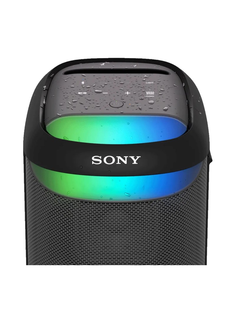 Sony XV500 Portable Party Speaker, X-Balanced Speaker Unit with Powerful Deep Bass, Up to 25 Hours Battery Life, IPX4 Splash Resistant, LED Party Lighting, Dual Mic Inputs, Guitar Input, Fast Charging, Karaoke Ready, Bluetooth Connectivity, Black SRS-XV500 black - Image 5