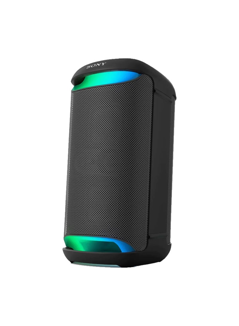 Sony XV500 Portable Party Speaker, X-Balanced Speaker Unit with Powerful Deep Bass, Up to 25 Hours Battery Life, IPX4 Splash Resistant, LED Party Lighting, Dual Mic Inputs, Guitar Input, Fast Charging, Karaoke Ready, Bluetooth Connectivity, Black SRS-XV500 black - Image 1