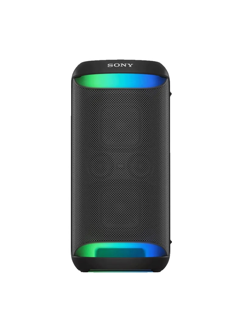 Sony XV500 Portable Party Speaker, X-Balanced Speaker Unit with Powerful Deep Bass, Up to 25 Hours Battery Life, IPX4 Splash Resistant, LED Party Lighting, Dual Mic Inputs, Guitar Input, Fast Charging, Karaoke Ready, Bluetooth Connectivity, Black SRS-XV500 black - Image 2