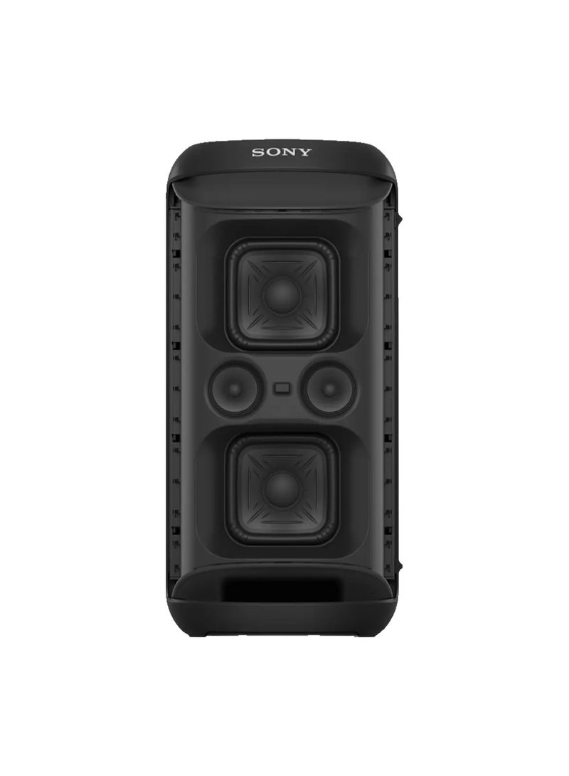 Sony XV500 Portable Party Speaker, X-Balanced Speaker Unit with Powerful Deep Bass, Up to 25 Hours Battery Life, IPX4 Splash Resistant, LED Party Lighting, Dual Mic Inputs, Guitar Input, Fast Charging, Karaoke Ready, Bluetooth Connectivity, Black SRS-XV500 black - Image 4