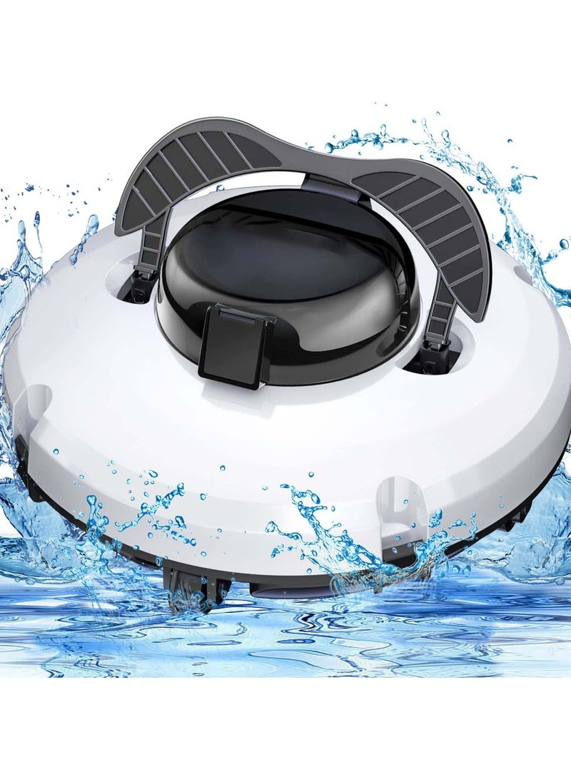 Generic Cordless Robotic Pool Vacuum for Above Ground Pools, Dual,Drive Motors, 90,120 Minutes Runtime, IPX8 Waterproof, Lightweight Design, Auto,Dock Feature  - Image 1