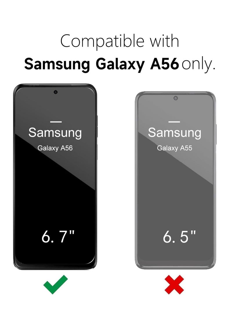 بورتوني غطاء حماية من السيليكون السائل الفاخر لهاتف Samsung Galaxy A56 مع بطانة ناعمة من الألياف الدقيقة وغطاء واقٍ لهاتف Samsung Galaxy A56 5G مقاس 6.7 بوصة - Image 2