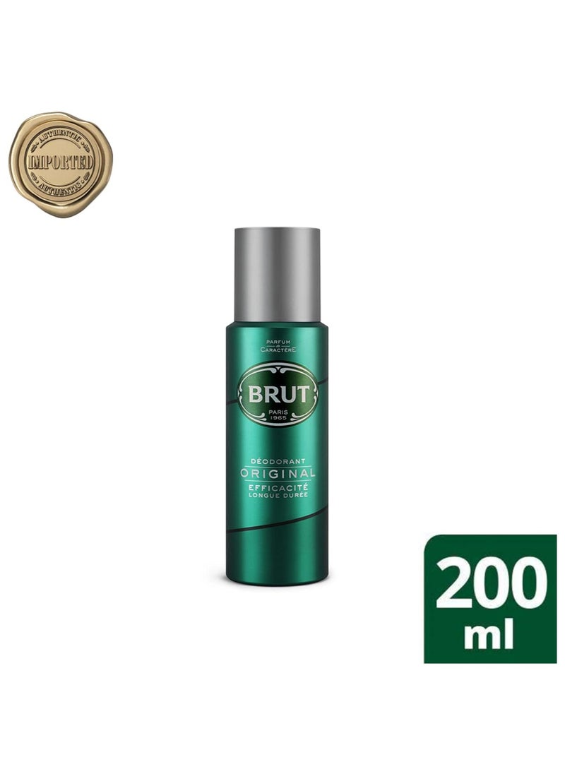 BRUT Brut Original Deodorant For Men, 200ml  - Image 1