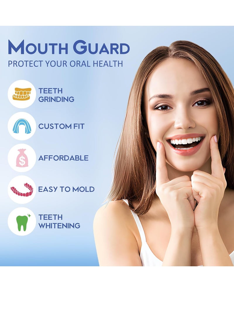 NEATEETH Mouth Guard for Grinding Teeth at Night, Night Guards for Teeth Grinding,Mouth Guard for Sleeping, Pack of 4 Moldable Guards for Bruxism & Teeth Clenching – Includes 2 Sizes & 1 Travel Case  - Image 3