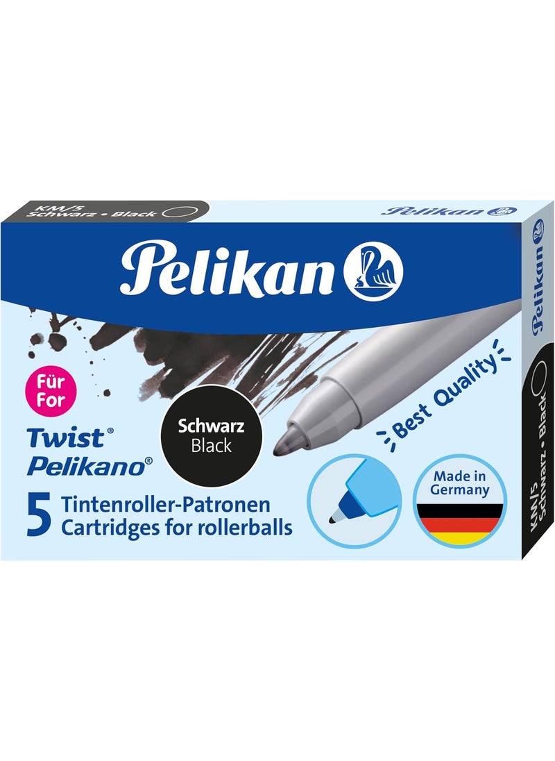 Pelikan 5ST Ink Cartridge Black  - Image 1