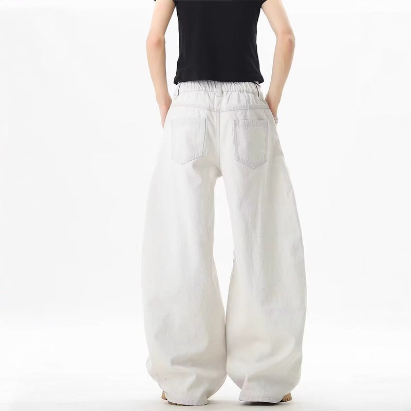 Unisex Classic Denim Jeans Loose Fit Daily Outdoor Wear - Image 5