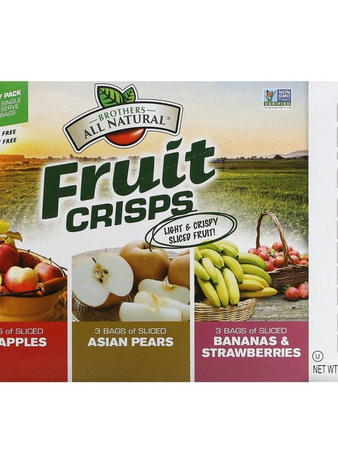 Brothers-ALL-Natural - Fruit Crisps Variety Pack 12 Single Serve Bags 0.35 oz (10 g) Each - Image 1