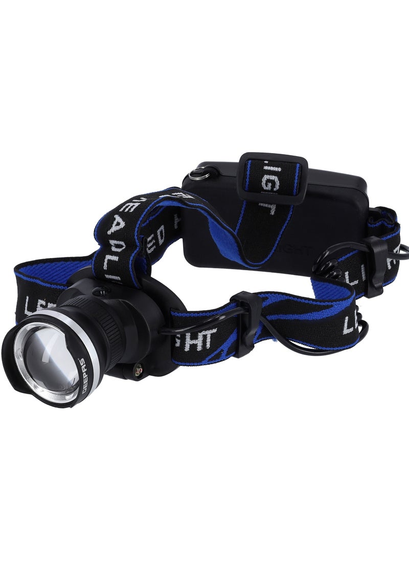 GEEPAS Rechargeable Led Head Lamp- 1500 Mah Battery with 4-6 hours Working | 3 Modes Bicycle Camping Torch & Emergency Lights  - Image 4