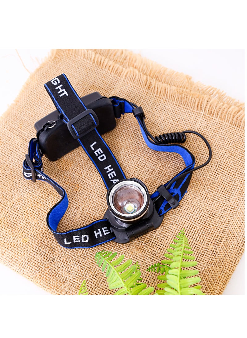 GEEPAS Rechargeable Led Head Lamp- 1500 Mah Battery with 4-6 hours Working | 3 Modes Bicycle Camping Torch & Emergency Lights  - Image 2