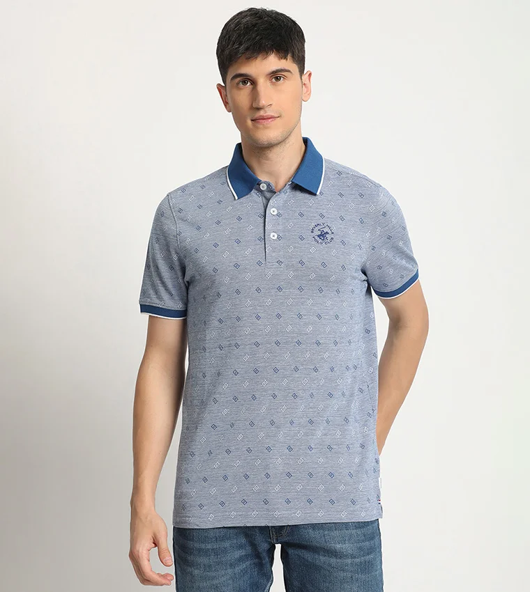 BEVERLY HILLS POLO CLUB Printed polo t-shirt