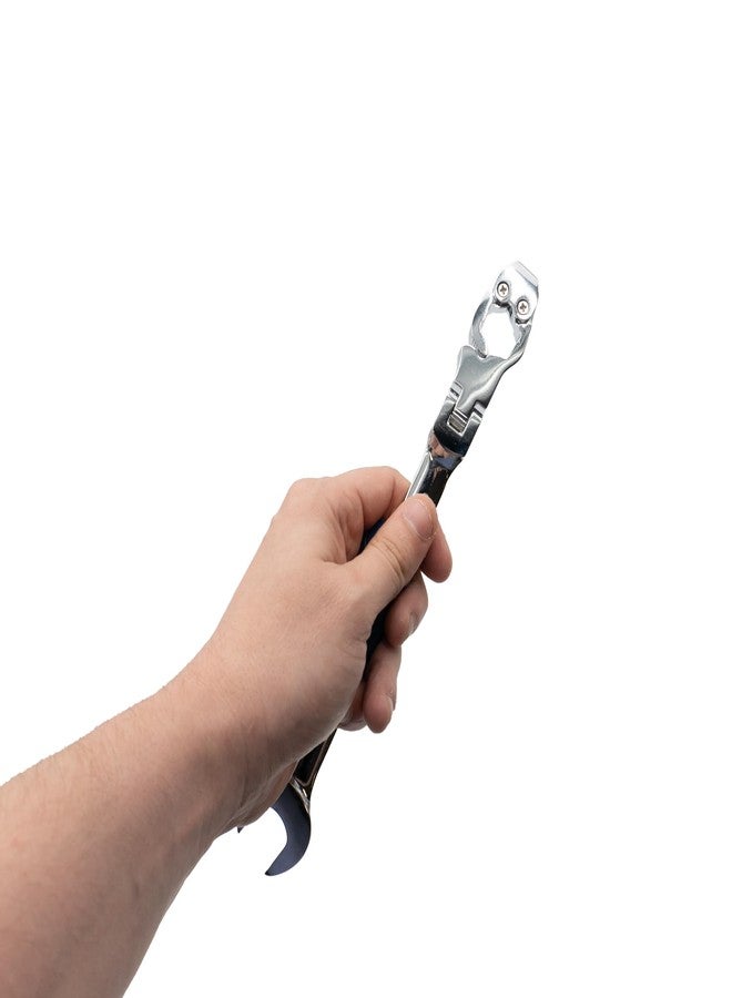 AGS Ratcheting Flare Nut Brake Line Wrench, Metric, Open Flex, 17mm - For Brake, Fuel, Tranmission Lines, & Cables - Image 4