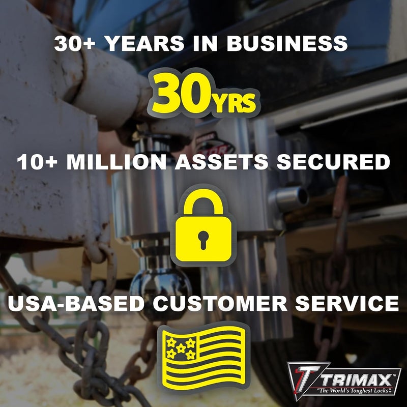 Trimax TBL338 Bullet Latch Lock Internal Shackle Trailer Door Lock - Image 5
