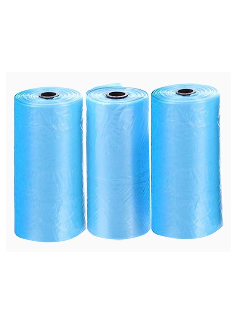Waffee Waffee Pet Dog Waste Bags, Poo Bags, Pack of 6 Rolls (120Bags)-Blue  - Image 3